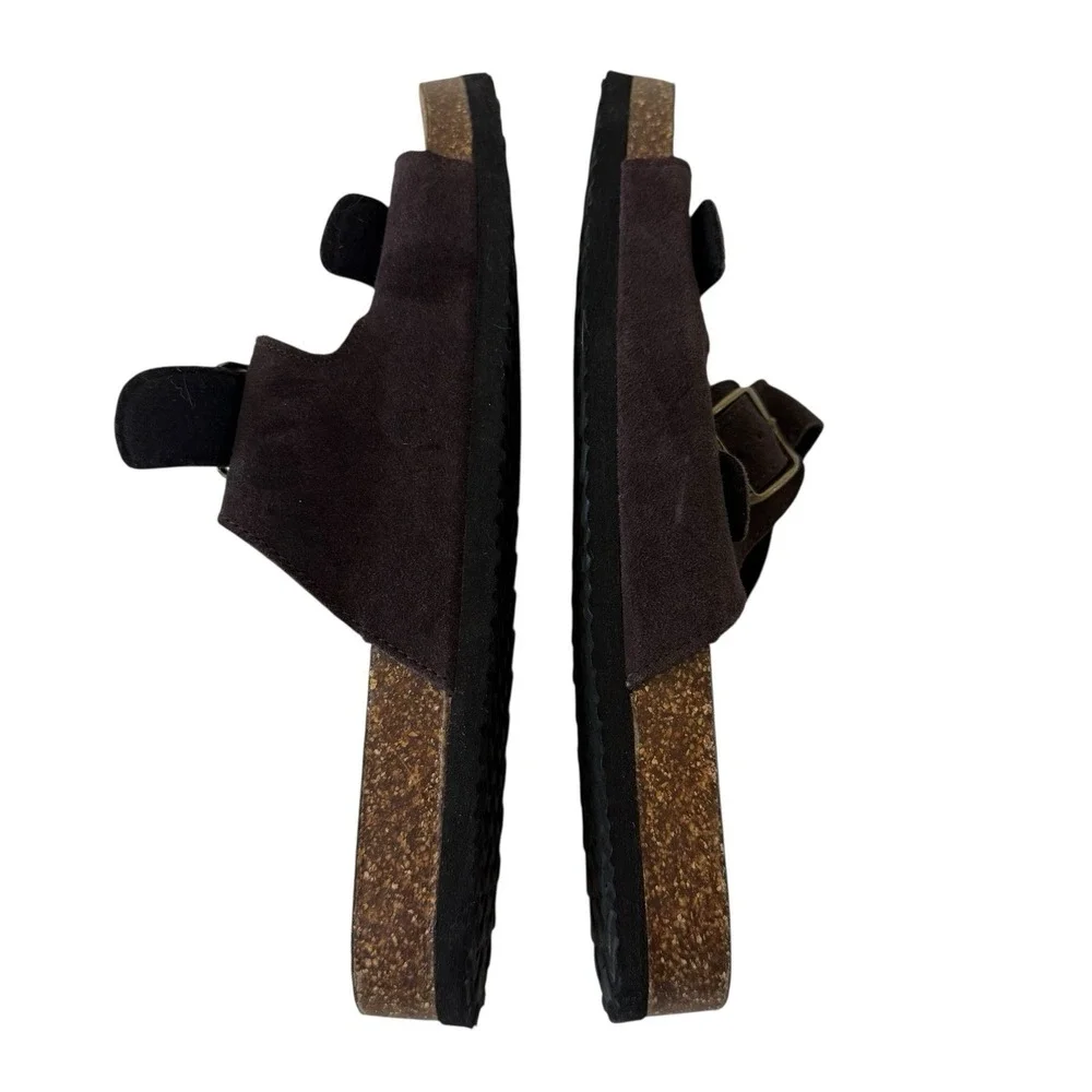 Woodstock Vintage Brand Bert Brown‎ Leather Double  Strap Sandals 11M #S2